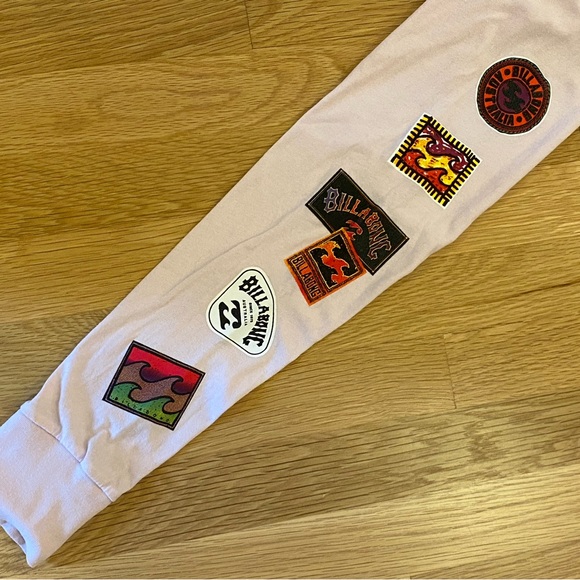 Billabong  Ron Jon Surf Shop Womens Soft Pink Long Sleeve Tee Shirt / Size S - Picture 8 of 13